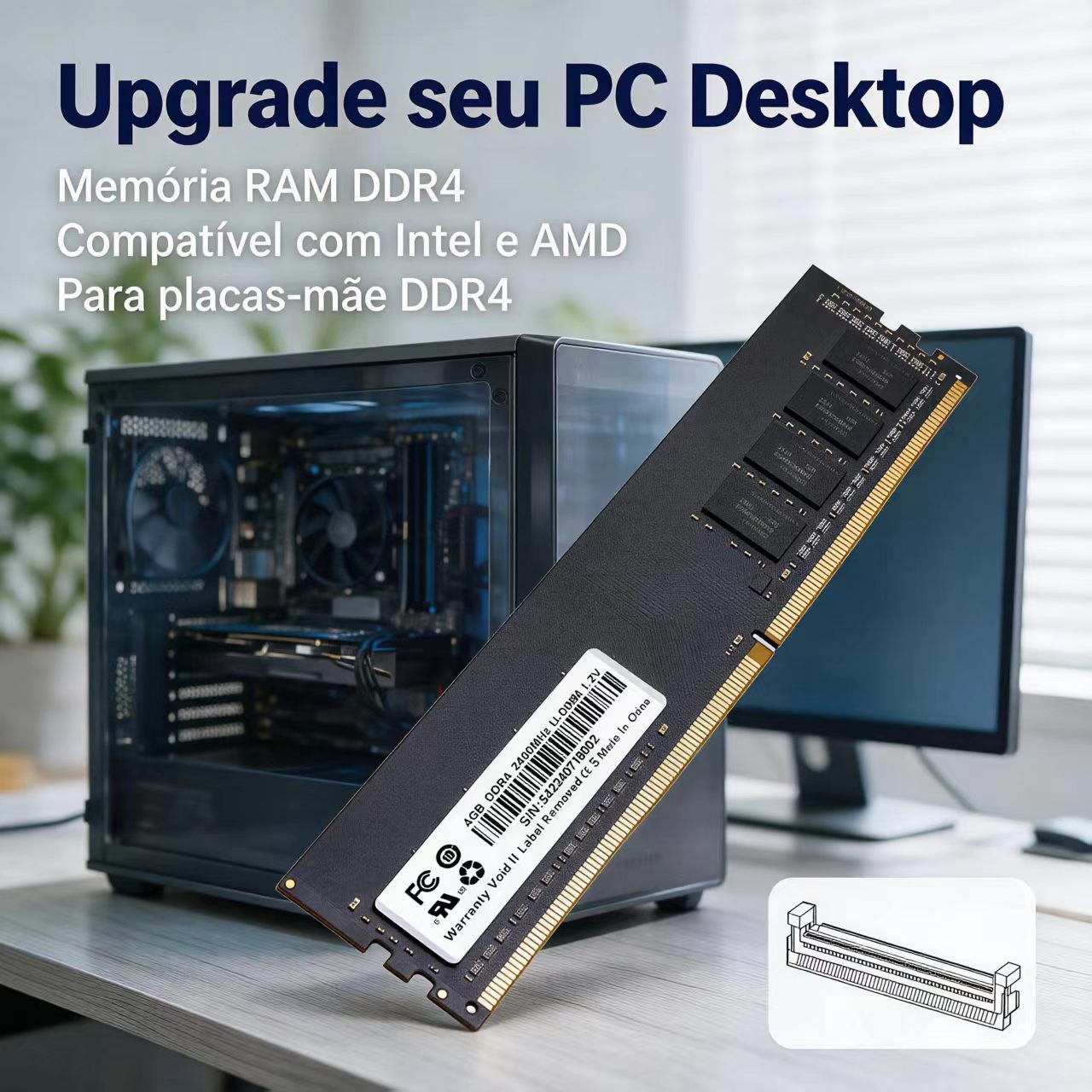 DDR4 RAM 4GB 8GB 2400MHz Deskt - огляд і ціна Ddr4 2400Mhz